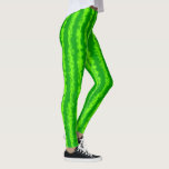 Watermelon Cute Fruit Rind Green Stripes Foodie Leggings<br><div class="desc">Deze schattige,  op watermeloenen geïnspireerde leggings hebben een oorspronkelijk groen gestreept patroon dat lijkt op het zwoerd van watermeloenen. De wisselende schaduwen van donkergroen en lichtgroen zijn gevlekt als de zomervruchten. Deze lieve leggings zijn perfect voor een foodie of voor een zomerfeest.</div>