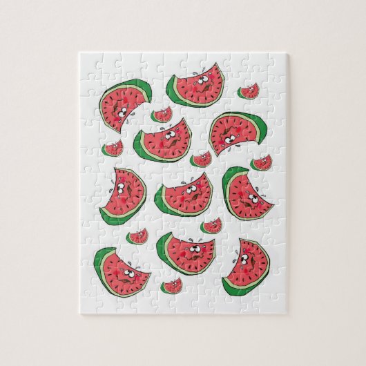 Watermelon Decoratief Jigzaag Puzzle Legpuzzel (Verticaal)