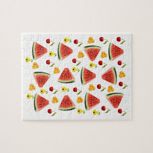 Watermelon Decoratief Jigzaag Puzzle Legpuzzel (Horizontaal)