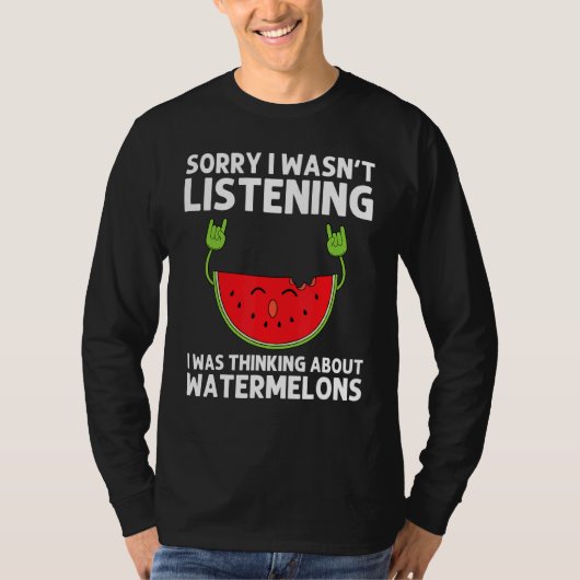Watermelon Designs For Men Women Summer Fruit Eate T-shirt (Voorkant)