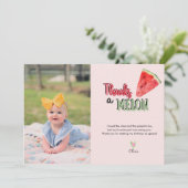 Watermelon | Eerste verjaardag Bedankt (Staand voorkant)