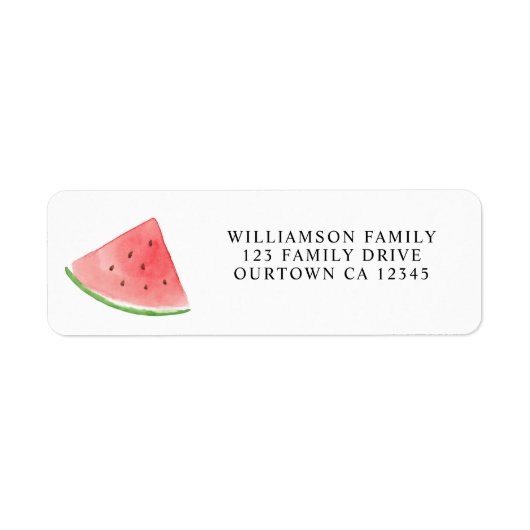 Watermelon Family Reunion Return Label (Voorkant)