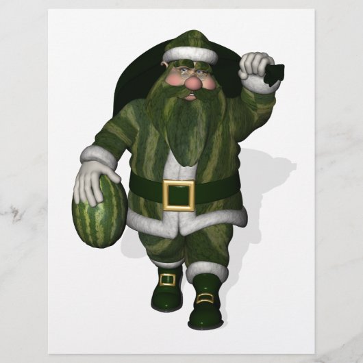 Watermelon Farmer Santa Claus (Voorkant)