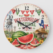Watermelon Festival Texas Summer Harvest Grote Klok (Voorkant)