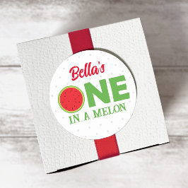 Watermelon First Birthday Sticker