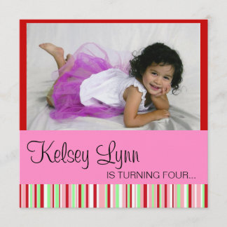 Watermelon Foto Rood Roze Uitnodiging