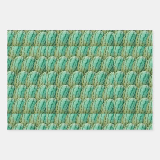 Watermelon Fruit Pattern Inpakpapier Vel (Voorkant 3)