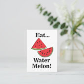 Watermelon Fruit Tropical Nutritionist Visitekaartje (Staand voorkant)