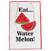 Watermelon Funny Tropical Summer Fruit Medium Cadeauzakje (Voorkant)