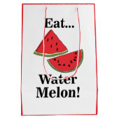 Watermelon Funny Tropical Summer Fruit Medium Cadeauzakje (Achterkant)