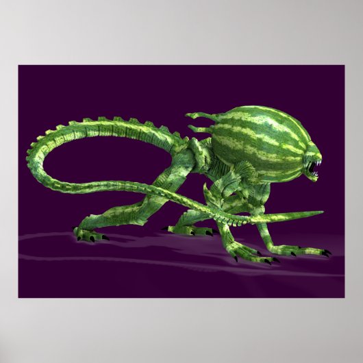 Watermelon Galactic Creature Poster (Voorkant)