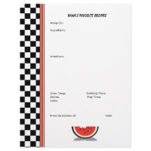 Watermelon Gecontroleerde Aangepaste Recipe Pagina