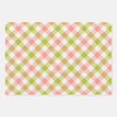 Watermelon Gingham Inpakpapier Vel (Voorkant)