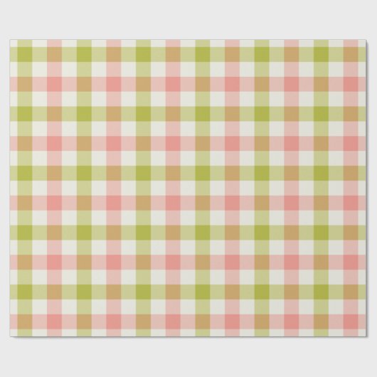 Watermelon Gingham - Wrapping Paper Cadeaupapier (Vlak)
