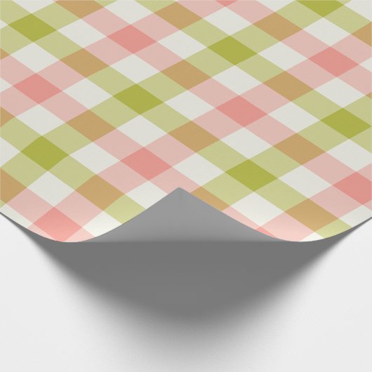 Watermelon Gingham - Wrapping Paper Cadeaupapier (Hoek)