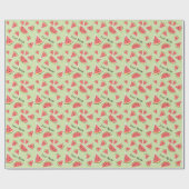 Watermelon Green Multi Name Cadeaupapier (Vlak)