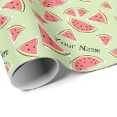 Watermelon Green Multi Name Cadeaupapier (Rol Hoek)