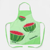 Watermelon Green Red Fruit Food Cartoon Characters Schort (Voorkant)