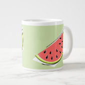 Watermelon Green Slice 2 Grote Koffiekop (Voorkant rechts)