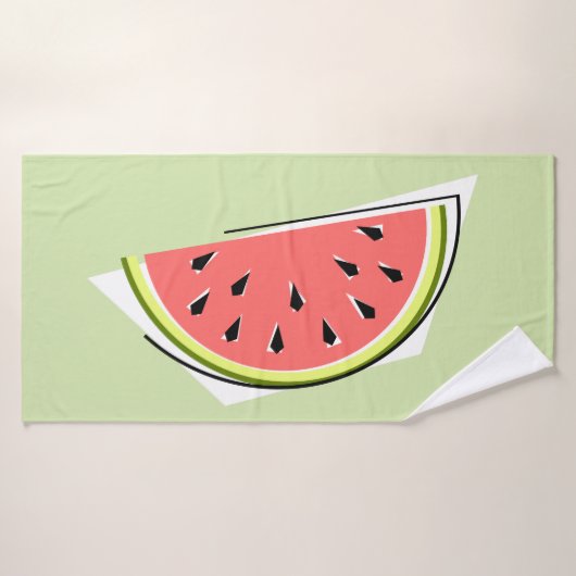Watermelon Green Slice Badhanddoek (Badhanddoek)