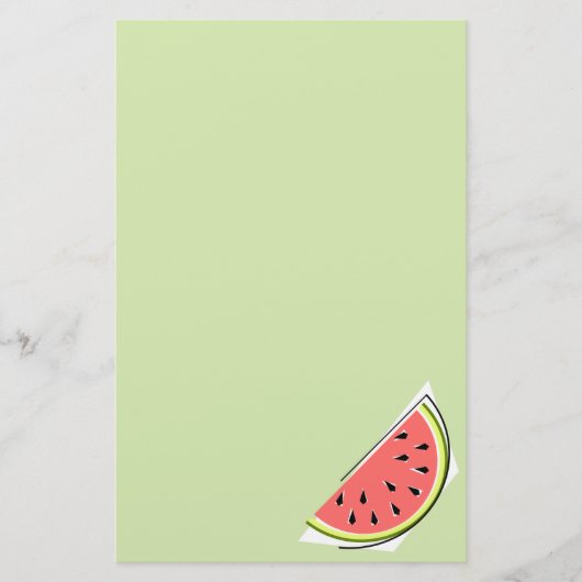 Watermelon Green Slice Briefpapier (Voorkant)