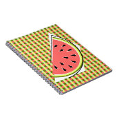 Watermelon Green Slice Check Notitieboek (Rechterzijde)