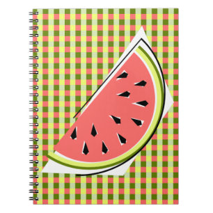 Watermelon Green Slice Check Notitieboek
