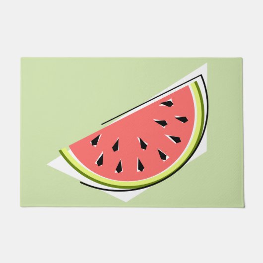 Watermelon Green Slice Deurmat (Voorkant)