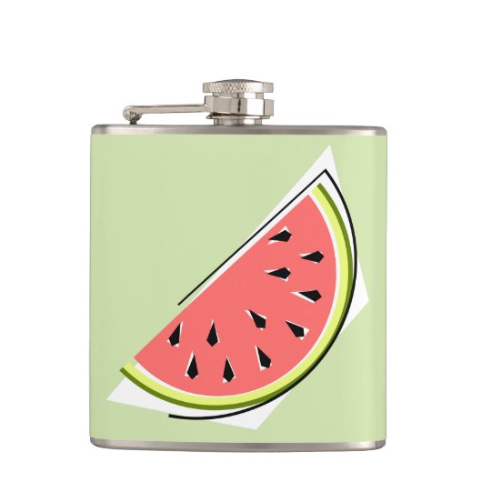 Watermelon Green Slice Heupfles (Voorkant)