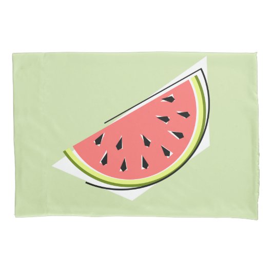 Watermelon Green Slice Kussensloop (Voorkant)