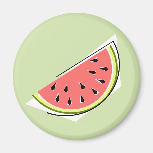 Watermelon Green Slice Magneet (Voorkant)
