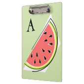 Watermelon Green Slice Monogram Klembord (Links)