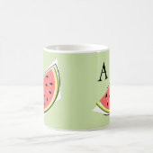 Watermelon Green Slice Monogram Koffiemok (Center)