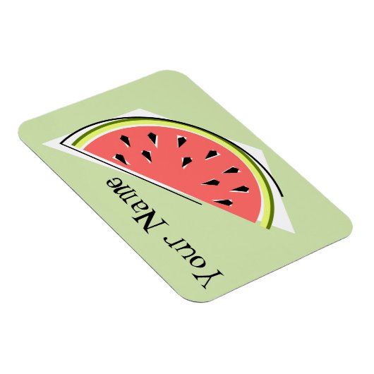 Watermelon Green Slice Name Magneet (Rechterzijde)