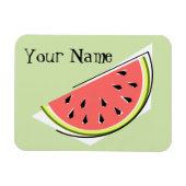 Watermelon Green Slice Name Magneet (Horizontaal)