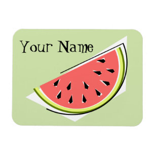 Watermelon Green Slice Name Magneet