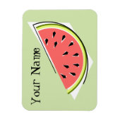 Watermelon Green Slice Name Magneet (Verticaal)