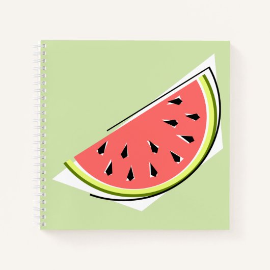 Watermelon Green Slice Notitieboek (Voorkant)