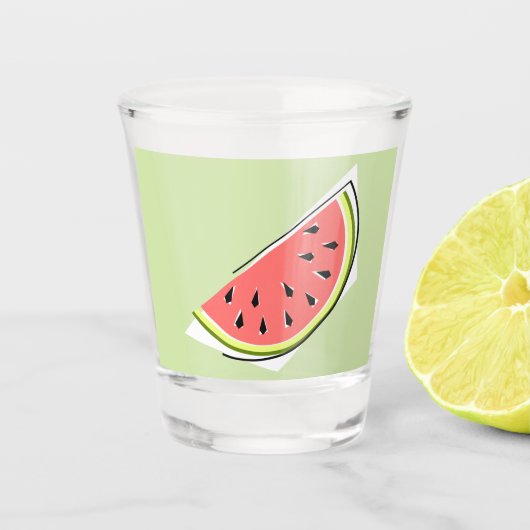 Watermelon Green Slice Shot Glas (Voorkant)