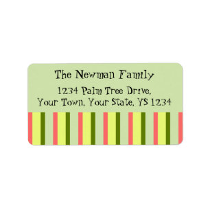 Watermelon Green Stripe Classic Etiket