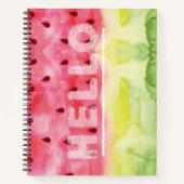Watermelon Hallo Fun Summer Design Notitieboek (Voorkant)