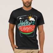 Watermelon Hallo Summer T-Shirt (Voorkant)