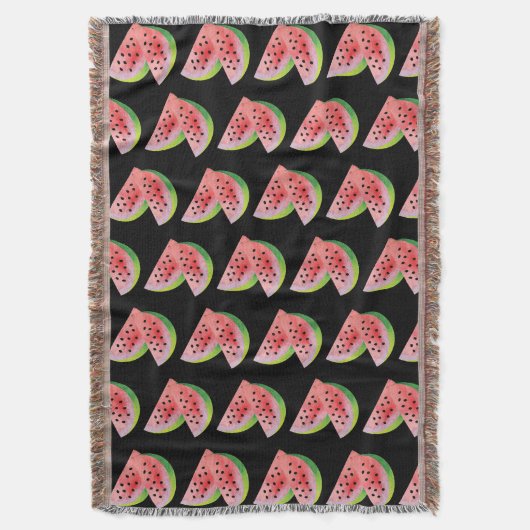 Watermelon Halves Pink Deken (Voorkant Verticaal)
