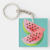 Watermelon Halves Pink Sleutelhanger (voorkant)