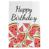 Watermelon Happy Birthday Medium Cadeauzakje (Achterkant)