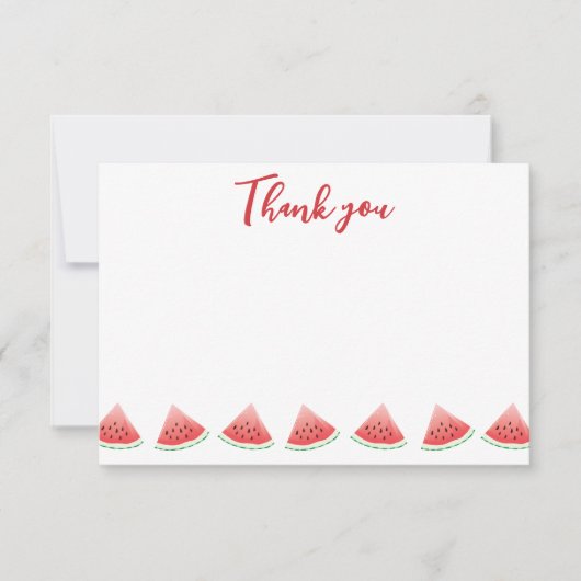 Watermelon Hartelijk dank Bedankkaart (Voorkant)