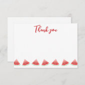 Watermelon Hartelijk dank Bedankkaart (Voorkant / Achterkant)