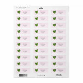 Watermelon Heart Return Label (Full Sheet)