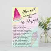 Watermelon Hoe goed ken je het verjaardagsmeisje? (Staand voorkant)