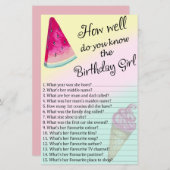 Watermelon Hoe goed ken je het verjaardagsmeisje? (Voorkant / Achterkant)